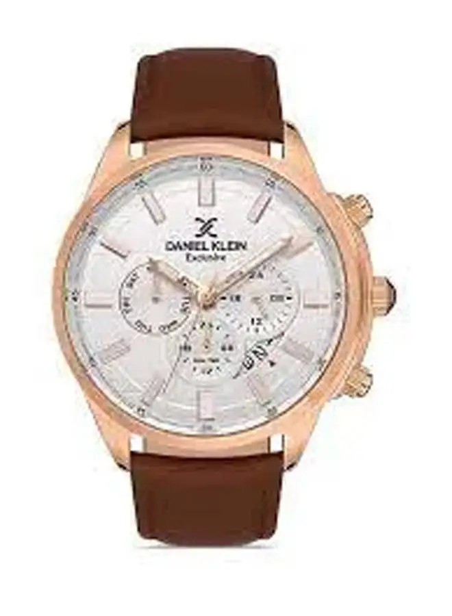 DANIEL KLEIN Leather Analog Watch DK.1.13116-4