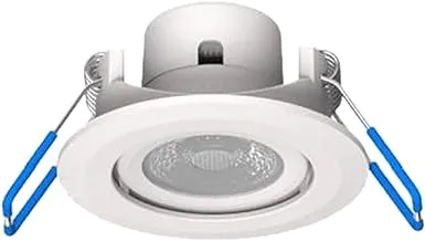 philips, LED SpotLight, Round Recessed, 6W - Warm White color - Cutout Size: 7.5cm