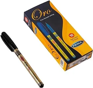 Pack of Prima Oro Pens 0.7mm Black 10 Pens