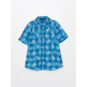 LC Waikiki Patterned Short Sleeve Boy Shirt