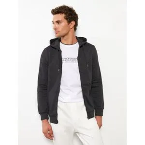 LC Waikiki Men's Sports Cardigan With Comfort Fit Hooded