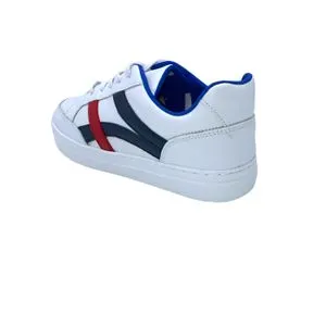 Squadra Lace Up Round Toe Basic sneakers -White & Blue