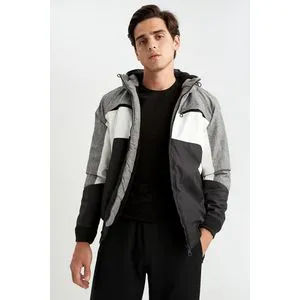 Defacto Man Slim Fit Hooded Coat