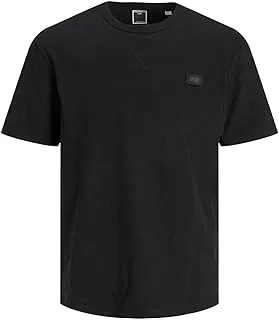 Jack & Jones Mens Jcoclaic Waffle Badge Tee Plus Size T-Shirt (pack of 1)