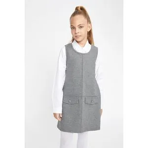 Defacto Girl Regular Fit Sleeveless Knitted Dress