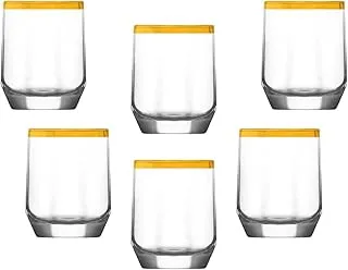 Segaey DIAMOND Coffee Glass/Golden Rim / 6 Pcs / 80 cc - 2.25 Oz/Elegant design, Trusted Brand, Attractive shape/High Quality Materials