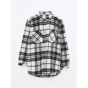 LC Waikiki Plaid Long Sleeve Girl Shirt Jacket