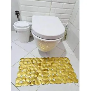 Bathtub, Bath Mat ( Non-Slip ) - Gold