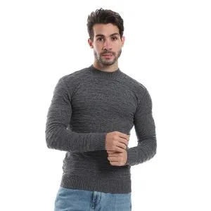 Caesar Wool Mens Pullover With Round Neck