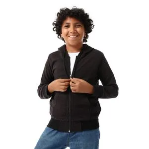 Caesar Striped Boys Hoodie With Zipper