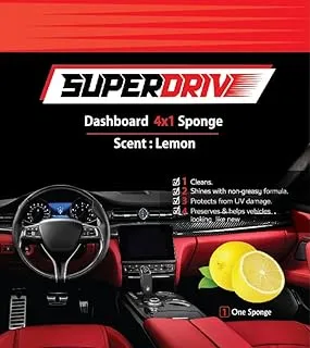 generic Superdrive Sponge 4 In 1 Dashboard & Leather polish -Lemon