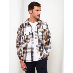 LC Waikiki Relaxed Fit Long Sleeve Plaid Men's Lumberjack Shirt Jacket