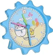 accessories shop Plastic Kids Clock With Coloured Hour Hands And Cartoon Animal Character Print For Kids - Multi Color