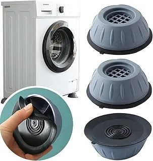 4PCS Washing Machine Rubber Feet Pads,Anti Vibration Mat Washing Machine Mat,Shock Absorber Slip Noise Cancelling Washing Machine Feet for Dryer, Washing Machine, Dishwasher (A)