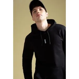 Defacto Man Standart Fit Hooded Knitted Sweat Shirt