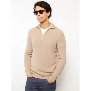 LC Waikiki Turtle Neck Long Sleeve Men's Tricot Sweater