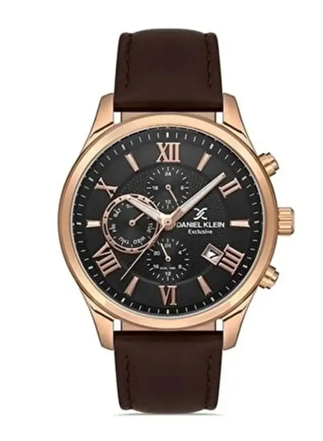 DANIEL KLEIN Leather Analog Watch DK.1.13108-5