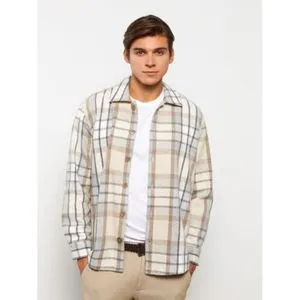 LC Waikiki Casual Fit Long Sleeve Plaid Men's Lumberjack Shirt Jacket Father Son Combination