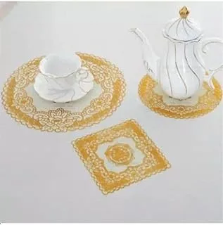 Fresh PVC Hot Stamping Different Sizes Place Mat- 6 Pieces/Lot