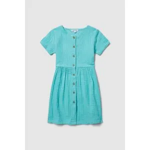 Debenhams Younger Girls Crinkle Drop Waist Dress