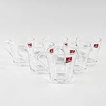 Blink Max brand cup set, pure glass, set of 6 pieces, code: 36