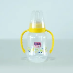 Nice Baby Feeding Bottle With Hand 150ml  Yellow