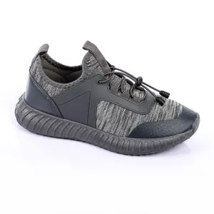Dejavu Adjustable Drawstring Grey Shades Textile Sneakers