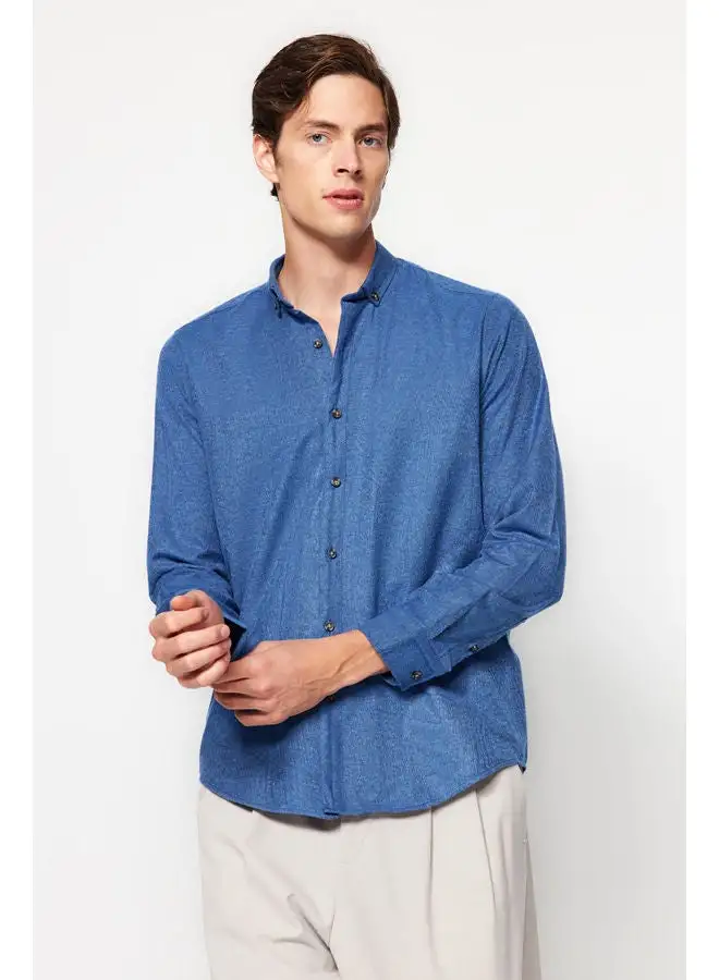 trendyol Man Shirt Indigo