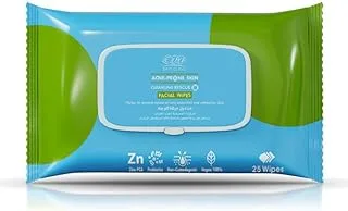 Eva Skin Clinic Acne-Prone Skin Facial Wipes, 25 wipes