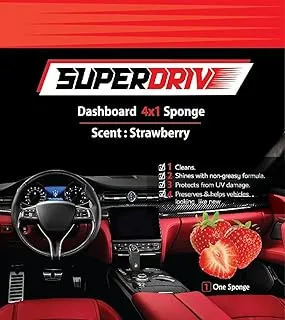 generic Superdrive Sponge 4 In 1 Dashboard & Leather polish -Strawberry