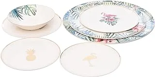 Porland Porcelain Exotic Dinner Set For 6 People For Home Uses, Restaurants & Hotels, Set Of 6 Pcs.