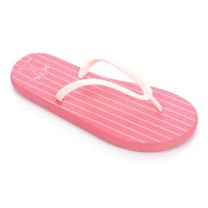 Activ White Striped For Pink Thong Slippers