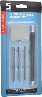 Art Nation MP05 High Quality Mechanical Pencil Drawing Set Pack Of 5 PCs -Black