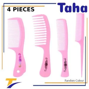 Taha Offer Hairdressing Comb Different Combs 4 Piece- Color May Vary