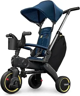 Donna Liki Trike S3 Premium Foldable Push Wheel Tricycle for Kids, Blue