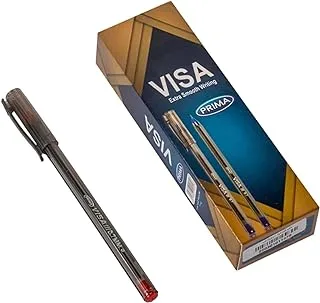 Pack of Prima Visa Pens 0.7mm Red 10 Pens