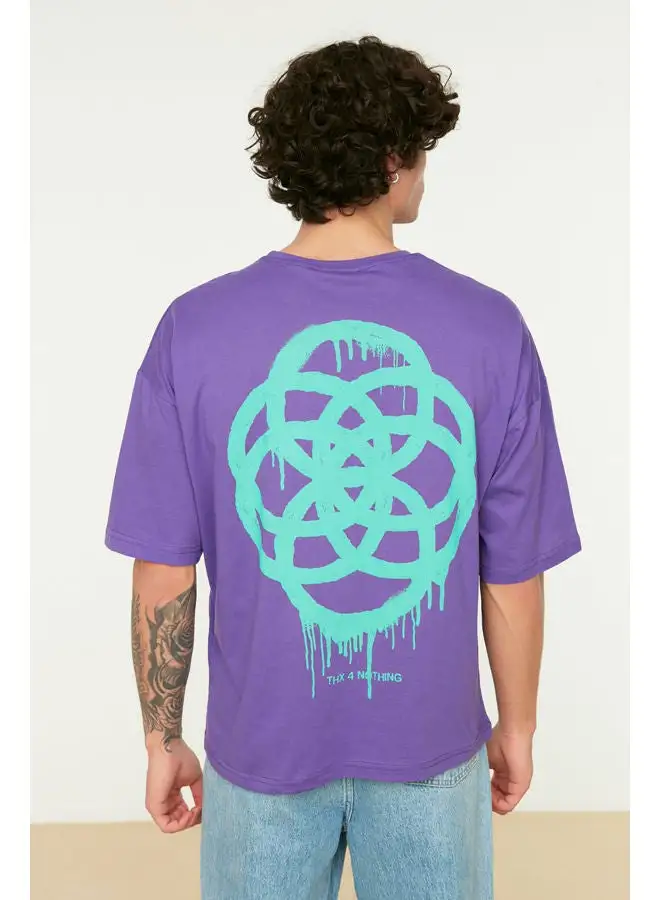 trendyol Man T-Shirt Purple