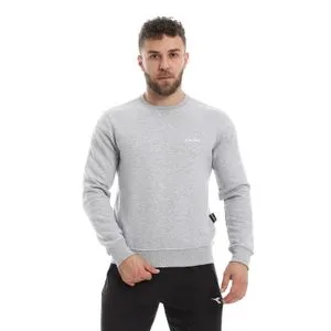 Diadora Men's Solid Sweatshirt - Grey