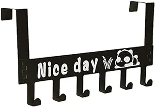 Zinley New Over Door Hook Hanger Cartoon Rack Heavy-Duty Hook Organizer with “Nice Day”