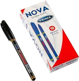 Pack of Prima Nova Pens 0.7mm Black 10 Pens