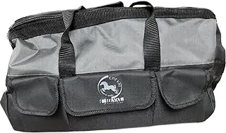 Cheval Waterproof Heavy Duty Canvas Tool Bag, 45 cm x 30 cm x 20 cm Size, Black