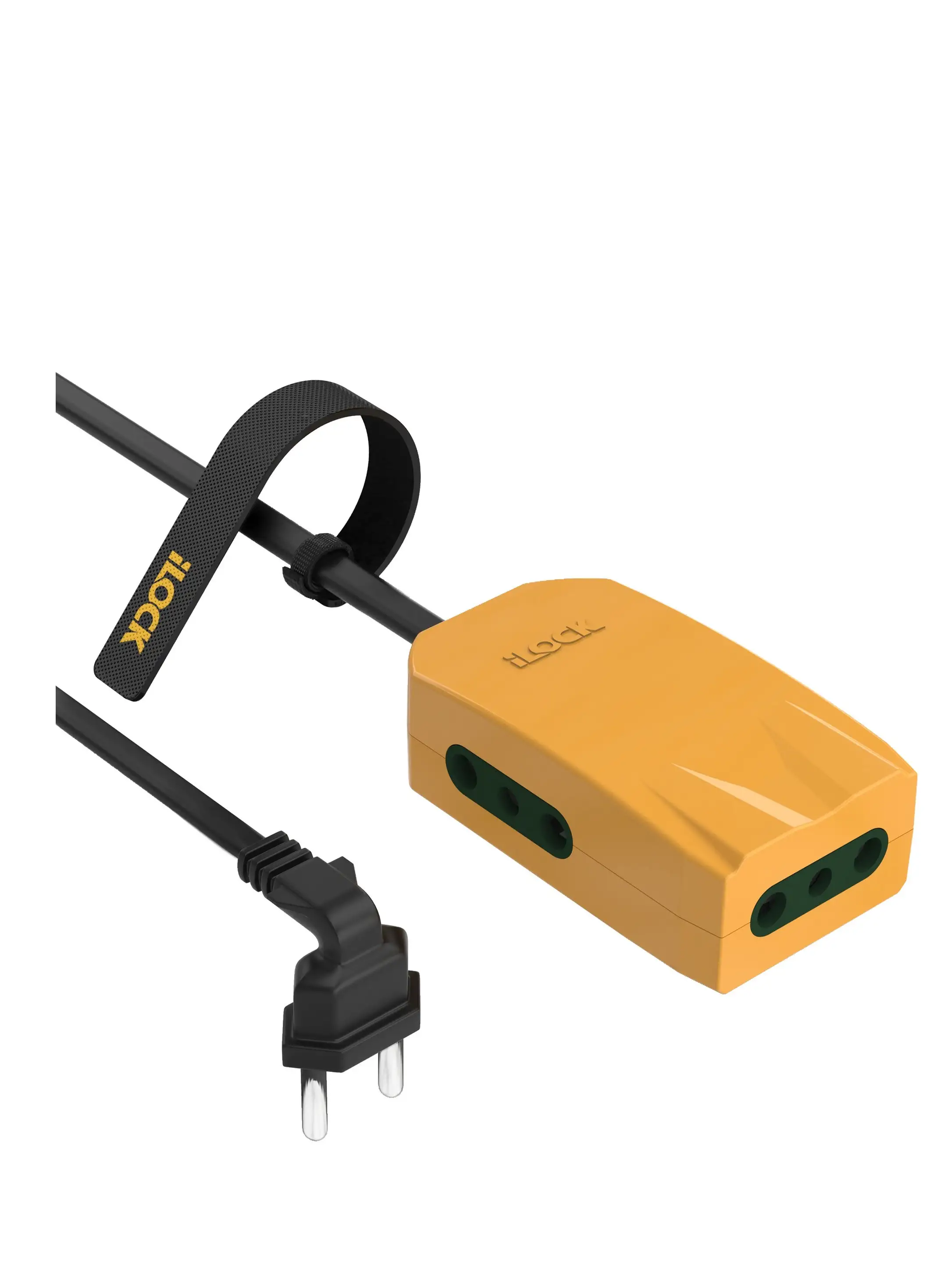 iLOCK Mini Power Strip - 3 Outlets (3 m, yellow)