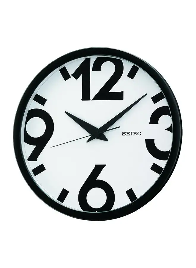 Seiko QXA476A Analog Wall Clock - White/Black Dial