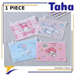 Taha Offer Cute Transparent Multi-functional PVC Zipper Bag 1 Piece