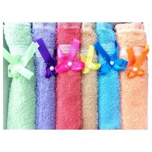 Cotton Towels - 6 Pcs - 30*30 Cm - Color May Vary