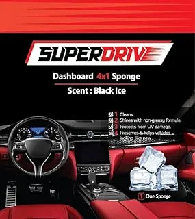 generic Superdrive Sponge 4 In 1 Dashboard & Leather polish -Black Ice