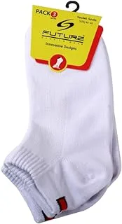 Future Socks Future A Pack of Men Ankle socks from Future,Consisting of 3 Pieces. white/cotton lycra size 40-45