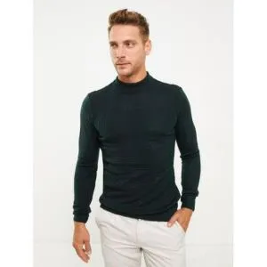 LC Waikiki Half Turtleneck Long Sleeve Men's Knitwear Sweater