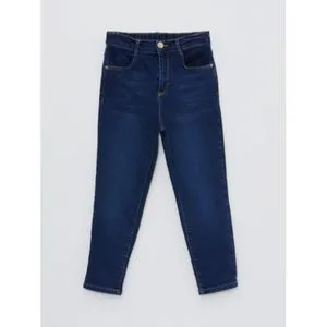 LC Waikiki Elastic Waist Basic Girl Denim Trousers