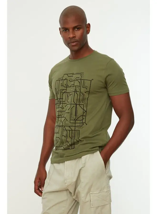 trendyol Man T-Shirt Khaki